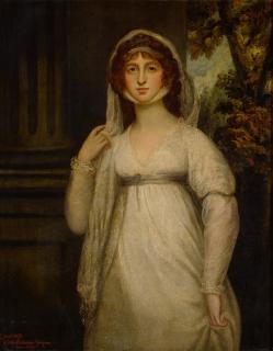 George Romney - Portrait of Grace Estwick Bridgeman-Simpson (1774-1839), three-quarter length
