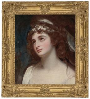 George Romney - Portrait of Pamela, later Lady Edward Fitzgerald (?1773-1831), bust-length