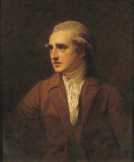 George Romney - Portrait Of The Hon. Charles Francis Greville, Half-Length, In A Brown Coat And White Necktie