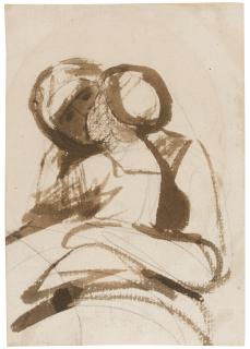 George Romney - Study Of A Mother And Child