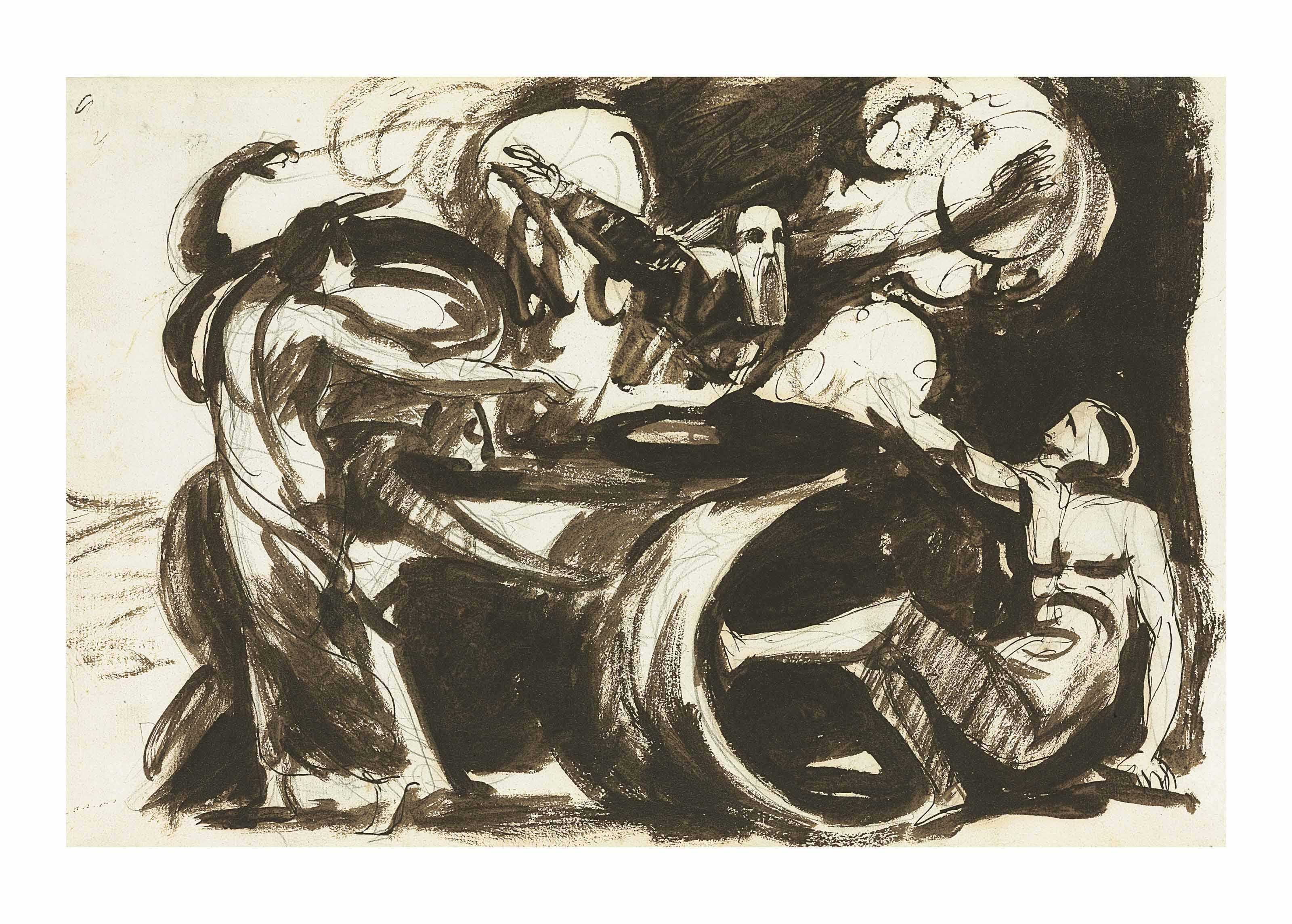 George Romney - The Dream of Atossa