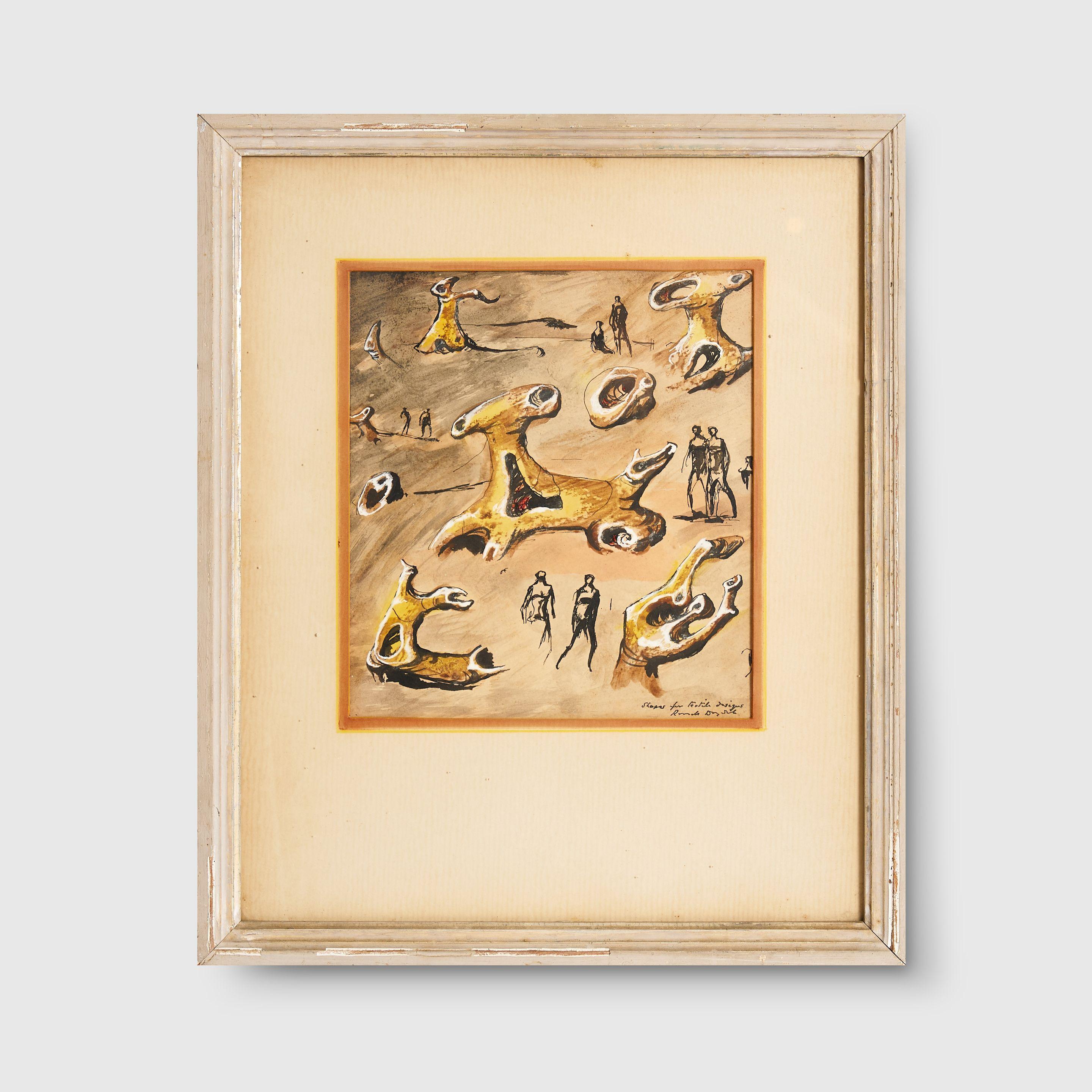 George Russell Drysdale - Shapes for Textile Designs