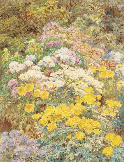 George Samuel Elgood, R.I. - Chrysanthemums