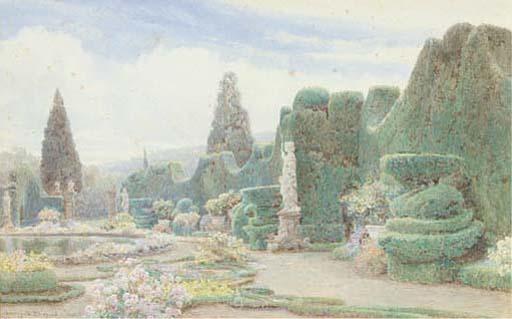 George Samuel Elgood, R.I. - The Parterre, Villa Garzoni