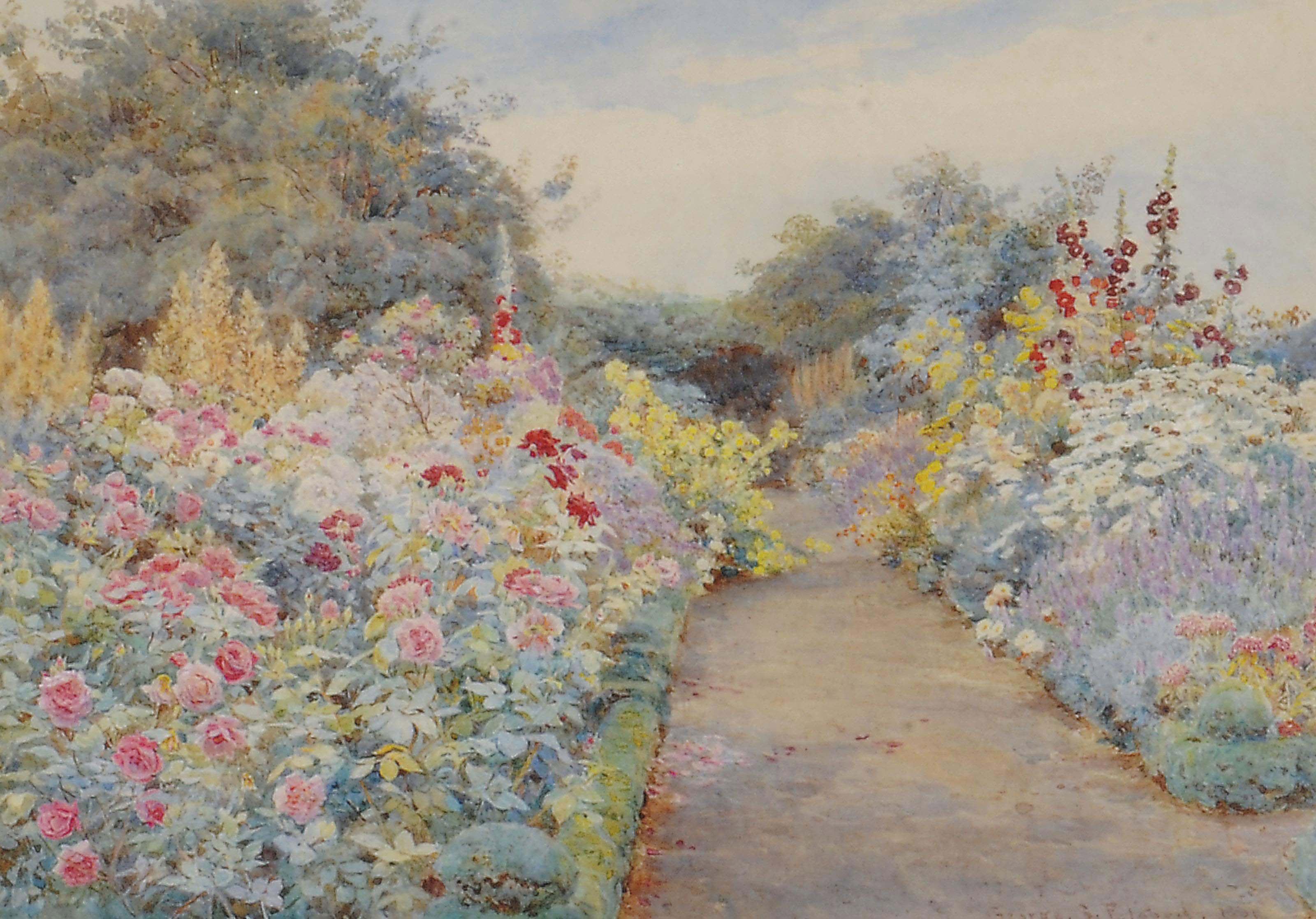 George Samuel Elgood - An Herbaceous border