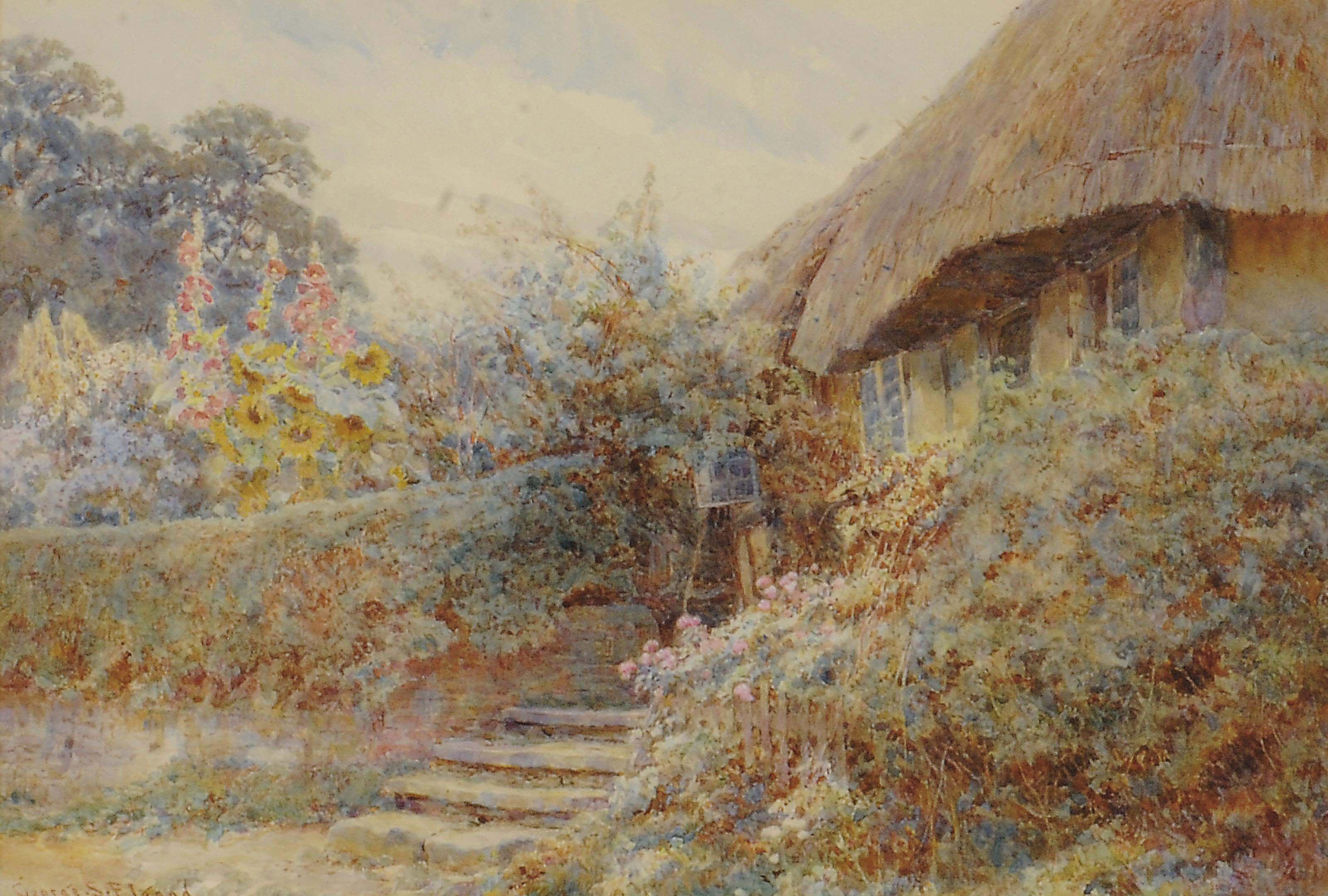 George Samuel Elgood - Cottage at Credenhill, near Hereford