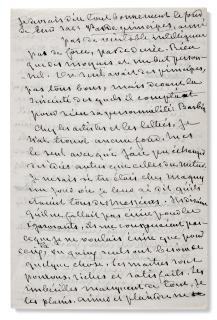 George Sand - Lettre autographe signée à Gustave Flaubert. 25 octobre [1871]