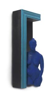 George Segal - Blue Girl in Black Doorway
