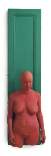 George Segal - Magenta Girl on Green Door