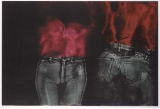 George Segal - Two Figures: One Front, One Back, from Blue Jeans Series