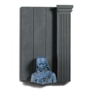 George Segal - Woman Next To Black Column