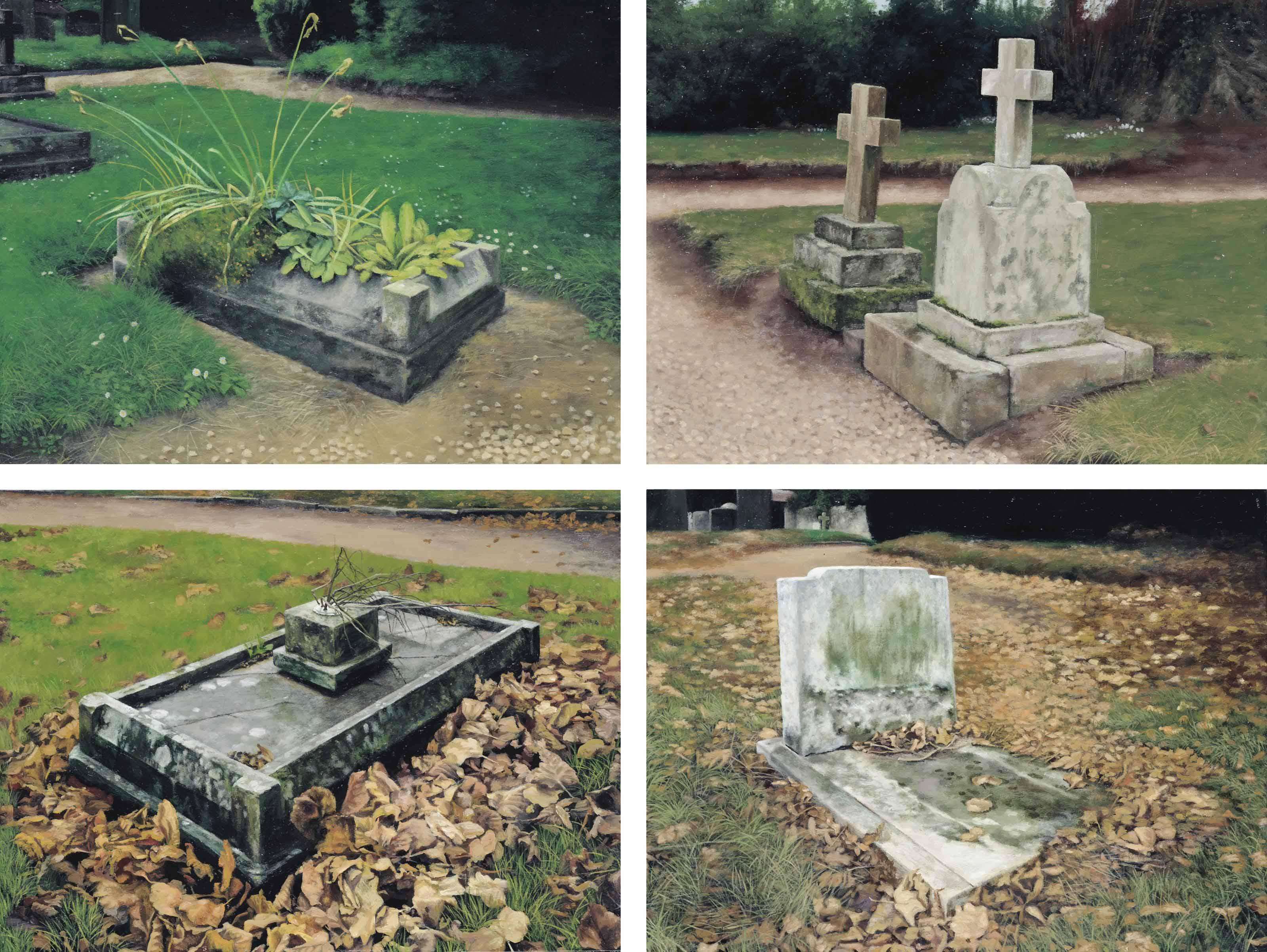 George Shaw - (I) The Little Graves I  (Ii) The Little Graves Ii  (Iii) The Little Graves Iii  (Iv) The Little Graves Iv