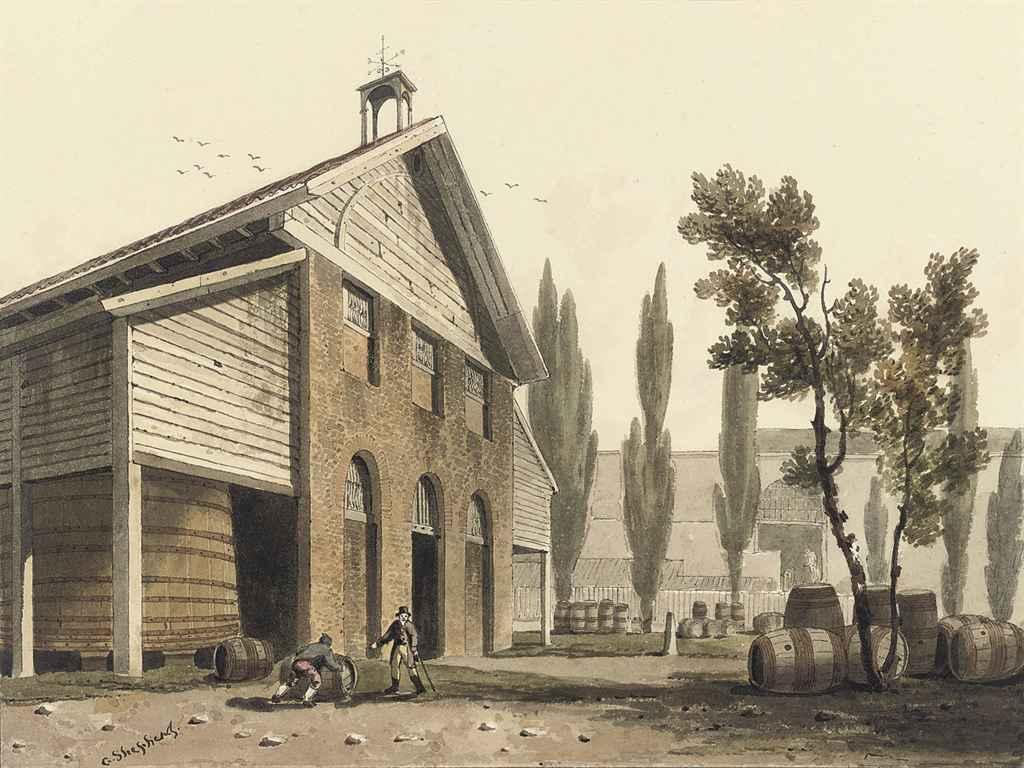 George Shepherd, N.W.S. - Beaufoy\'s vinegar yard, Lambeth, London