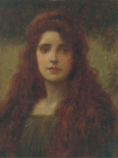 George Sheridan Knowles, R.I., R.B.A., R.O.I., R.C - Enid, A Study Recto, And Portrait of A Young Girl, A Study Verso