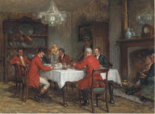 George Sheridan Knowles, R.I., R.B.A., R.O.I - The Huntsman\'S Lunch