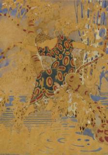 George Sheringham - The Indian Cinderella, illustration for Canadian Wonder Tales by Cyrus MacMillan; and another illustration for the same publication