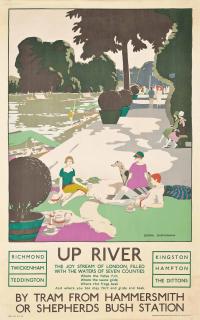 George Sheringham - Up River