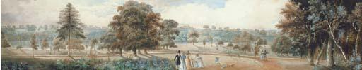George Sidney Shepherd, N.W.S. - A Summer\'S Day In Richmond Park