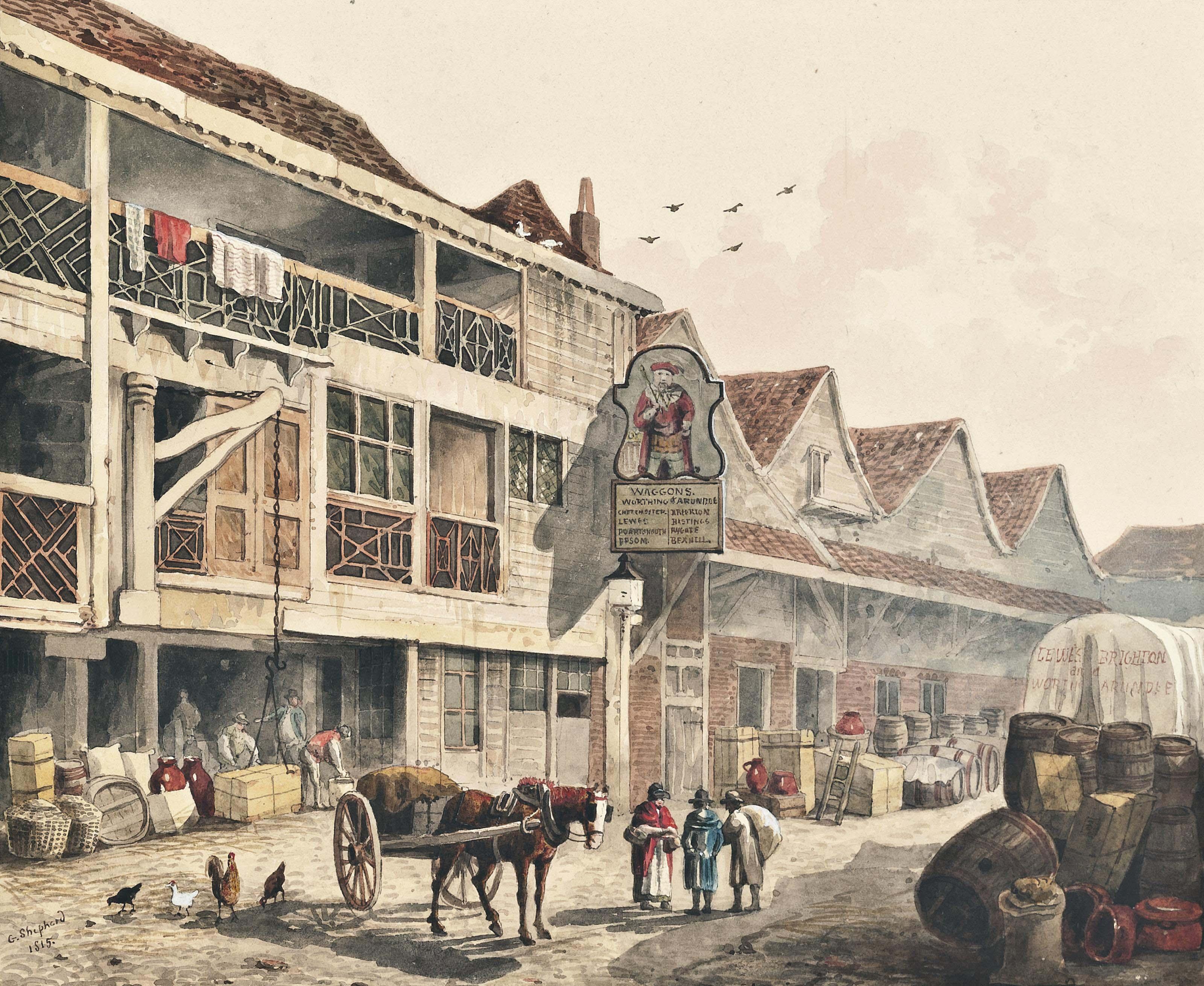 George Sidney Shepherd, N.W.S. - The King\'s Head, Southwark