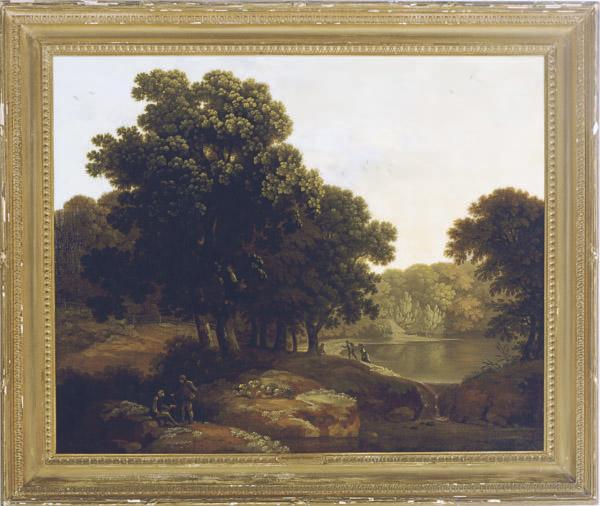 George Smith of Chichester - Travellers by the lake