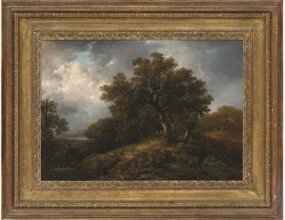 George Smith of Chichester - Travellers resting along a country path