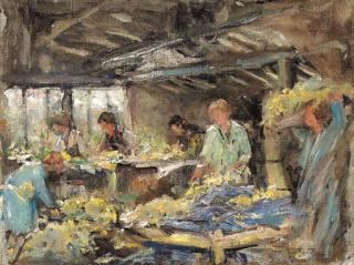George Smith, R.S.A. - Killin Flower Market