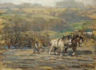 George Smith, R.S.A. - The plough team