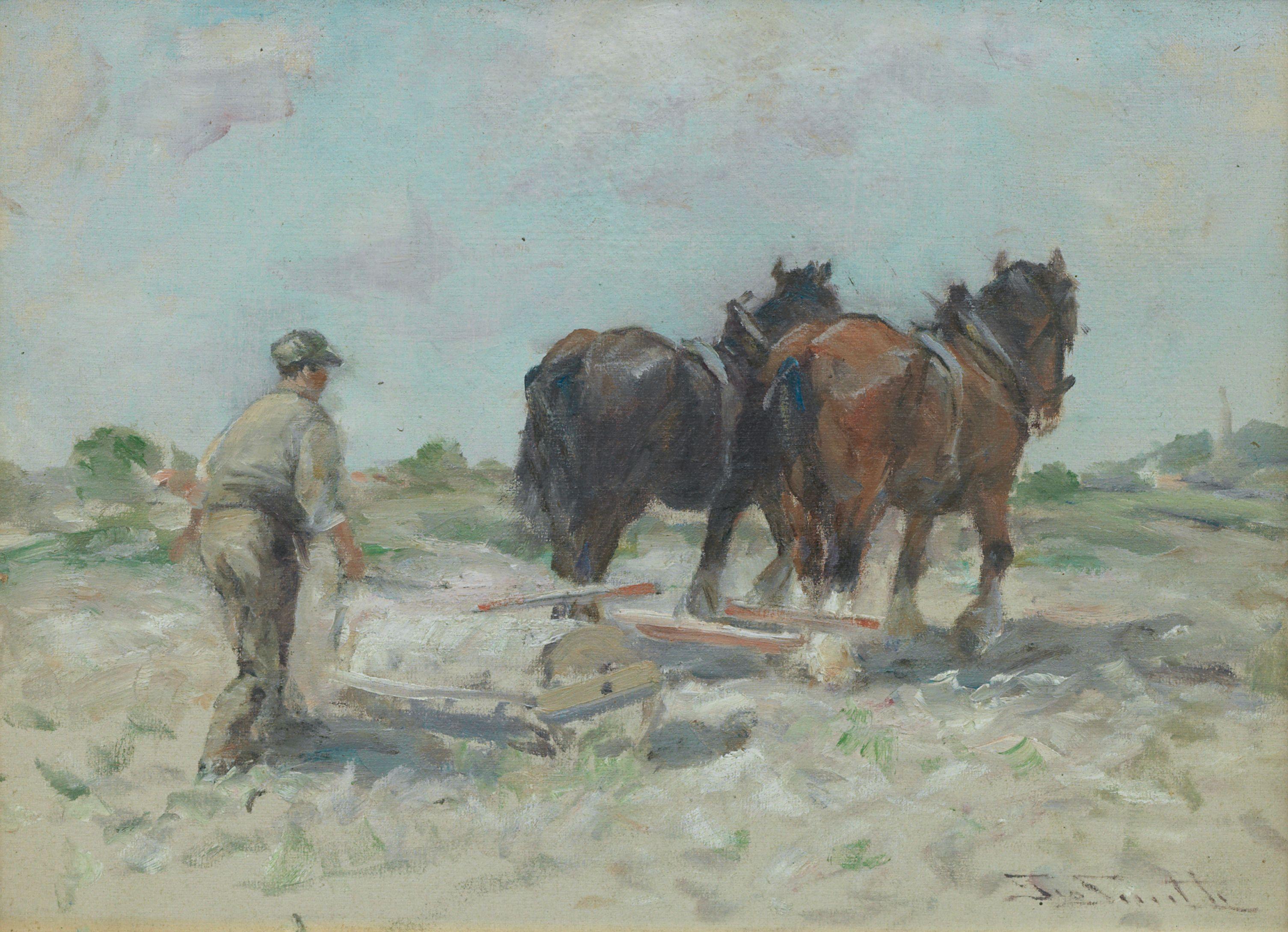 George Smith RSA - Working the field