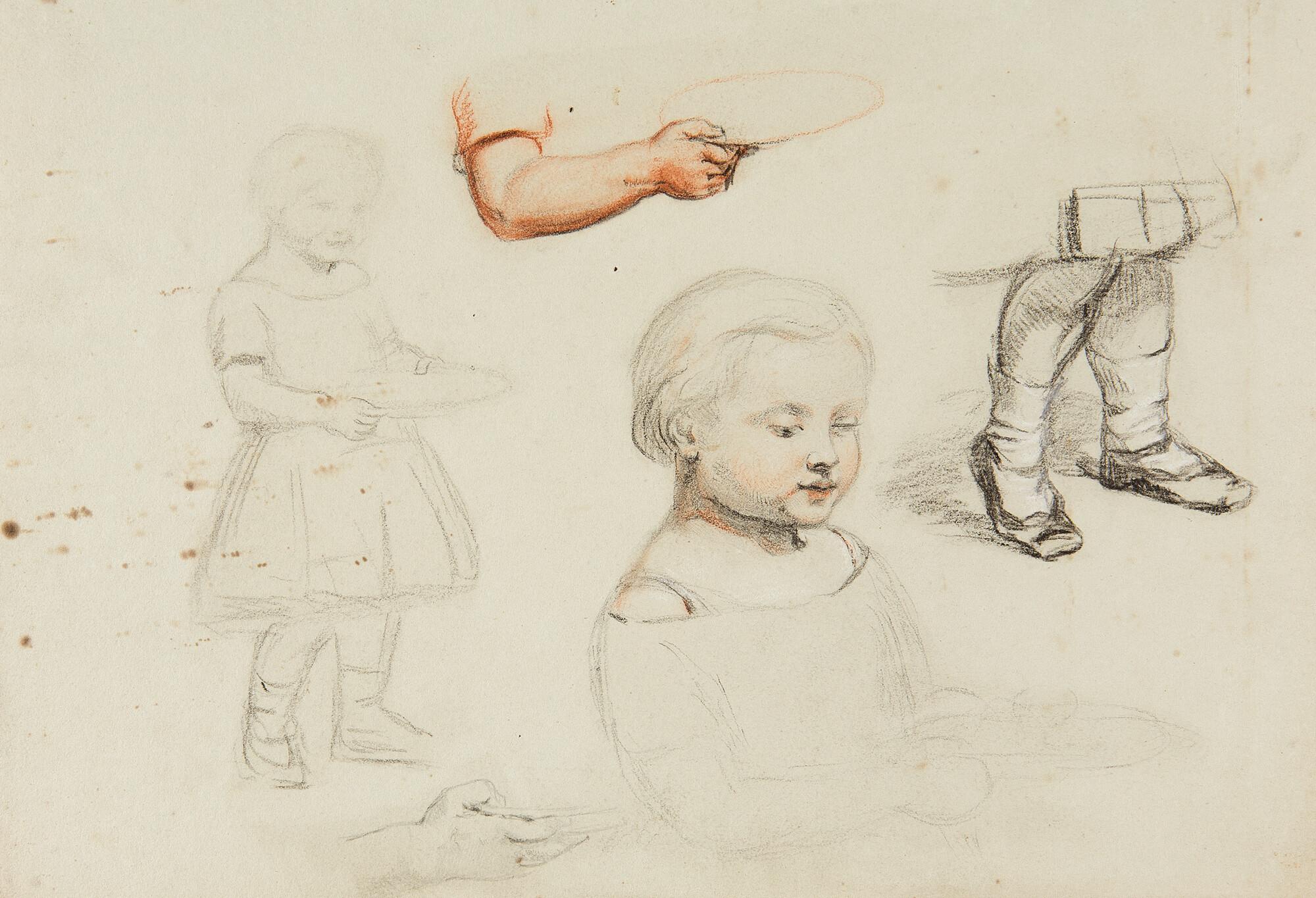 George Smith - 14 Bll.: Skizzen zu Männern, Frauen und Kindern.