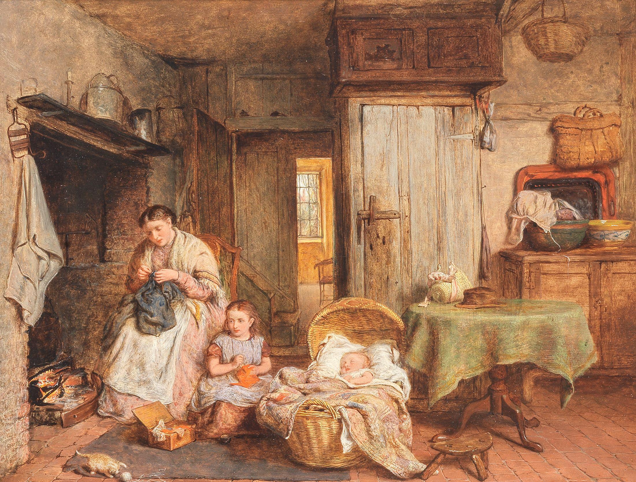 George Smith - By the hearth