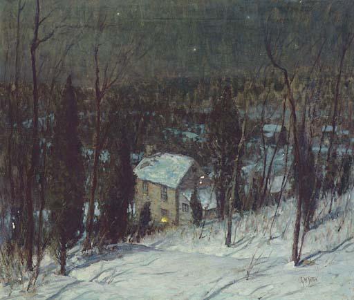 George Sotter - Farmhouse in Winter