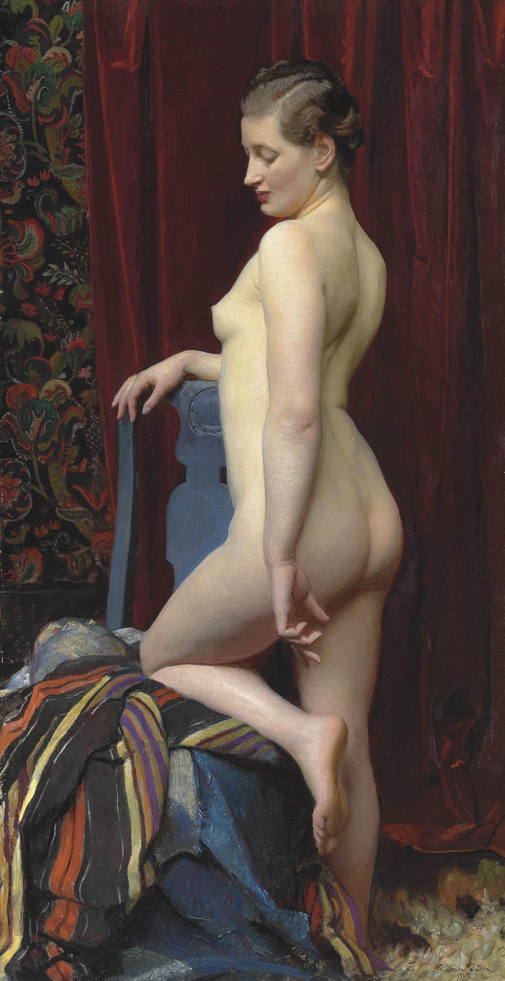 George Spencer Watson, R.A., R.W.S., R.O.I. - A Study from Life