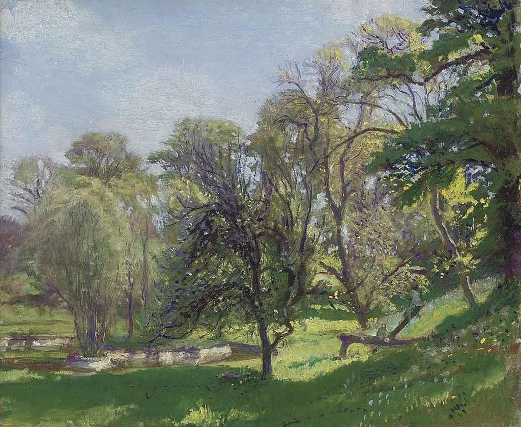 George Spencer Watson, R.A., R.W.S., R.O.I. - Early Spring, Dunshay