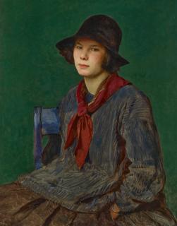 George Spencer Watson, R.A., R.W.S., R.O.I. - Portrait of a girl