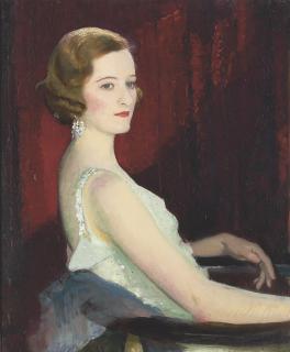 George Spencer Watson, R.A., R.W.S., R.O.I. - Portrait of Miss Beaton