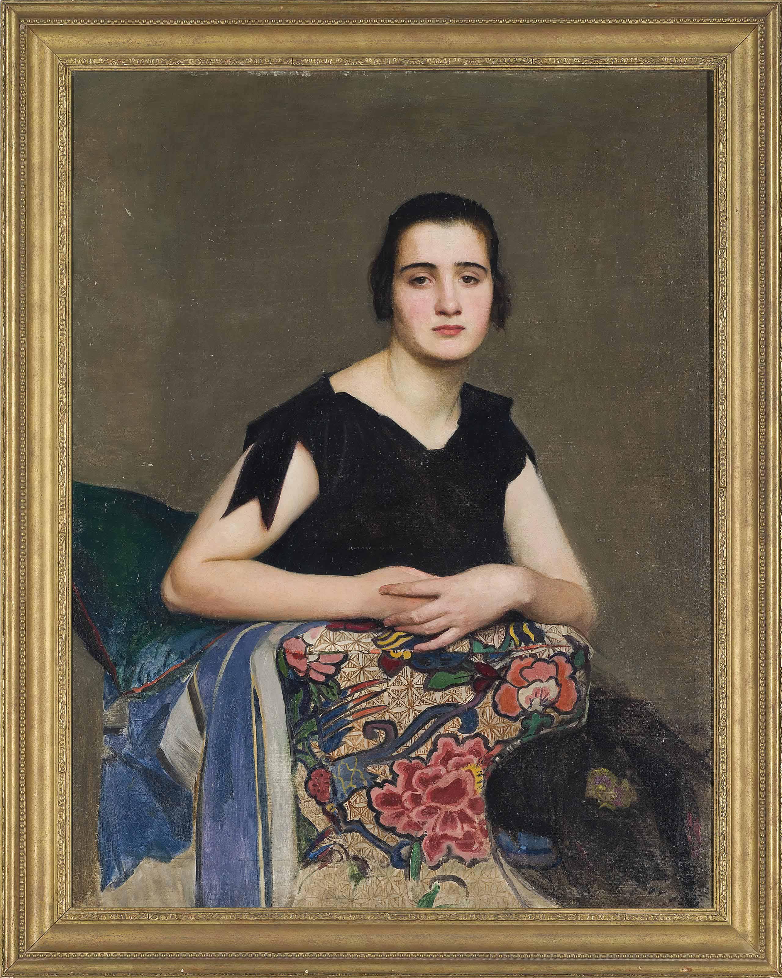 George Spencer Watson, R.A., R.W.S., R.O.I. - The black dress