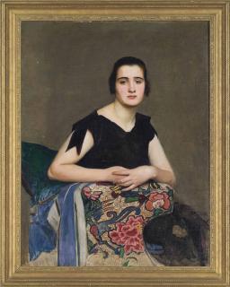 George Spencer Watson, R.A., R.W.S., R.O.I. - The black dress