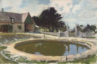 George Spencer Watson, R.A., R.W.S., R.O.I. - The stables, Dunshay