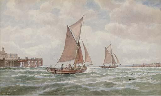 George Stanfield Walters, R.B.A. - Leigh Boats Off Southend Pier