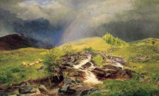 George Stanfield Walters, R.B.A. - \'To sit on rocks, to muse o\'er flood and fell This is not solitude! \'tis but to hold Converse with Nature\'s charms, and view her stores unrolled.\'