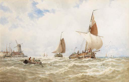 George Stanfield Walters - Fishing vessels off the Dutch coast