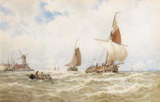 George Stanfield Walters - Fishing vessels off the Dutch coast