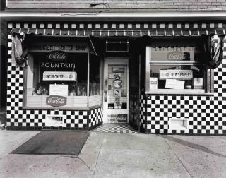 George Tice - Monument Sweet Shop, New Brunswick, New Jersey, 1973