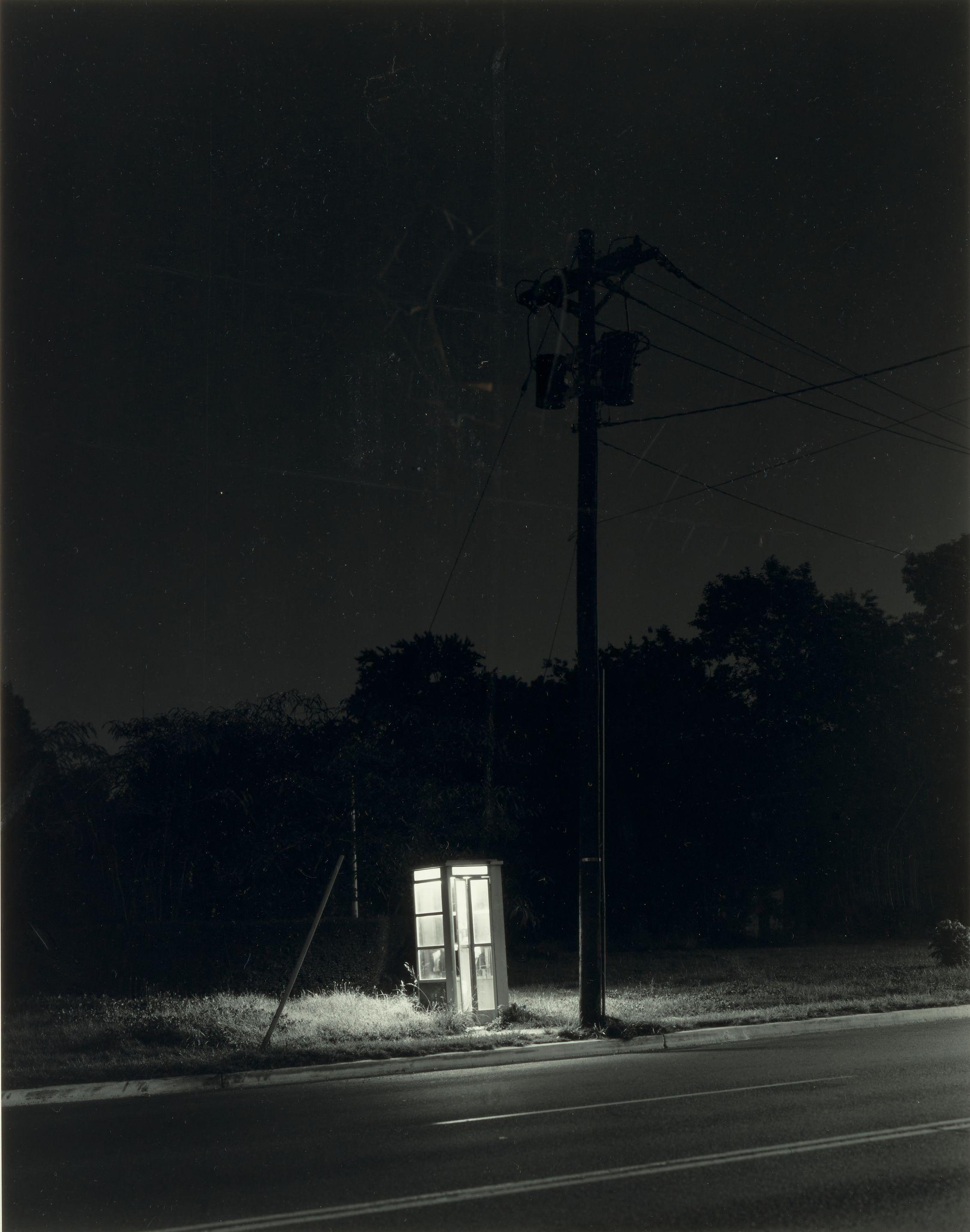 George Tice - \'Telephone Booth, 3 A.M., Rahway, New Jersey\'