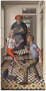 George Tooker - A Game of Chess