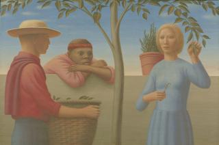 George Tooker - Garden Wall