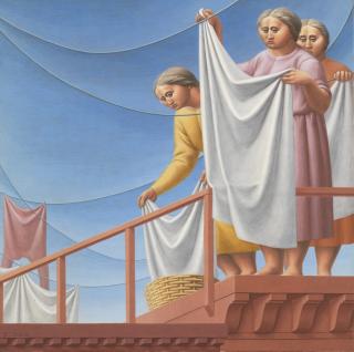 George Tooker - Laundresses (The Laundress)