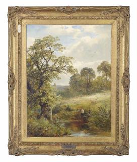 George Turner - A Brook At Barrow