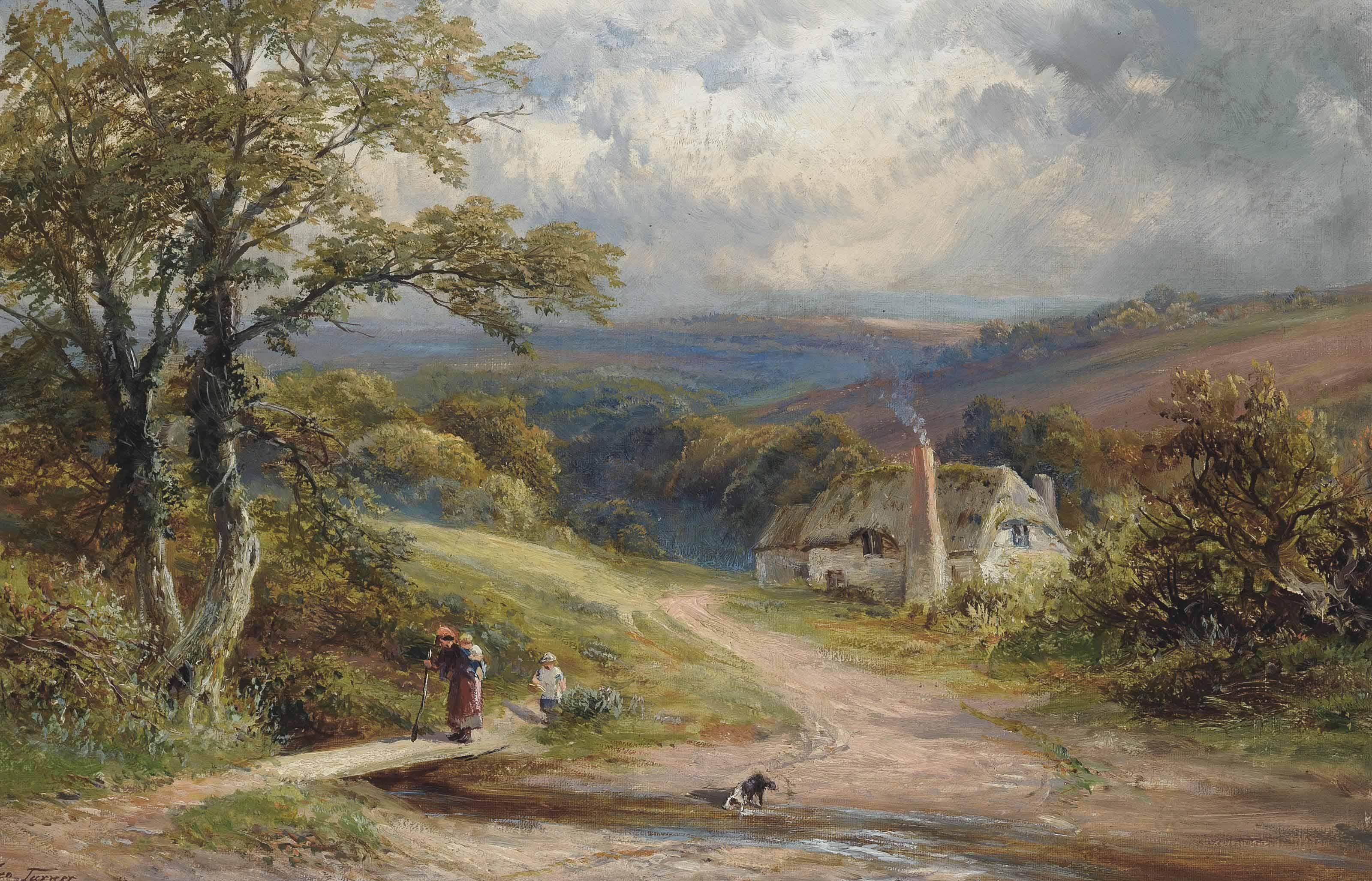 George Turner - A Devonshire lane
