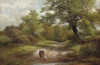 George Turner - A lane near Barrow-on-Trent